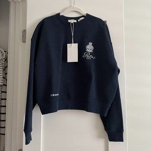 FRAME x Ritz Paris Sweatshirt - Navy in Small - NWT!